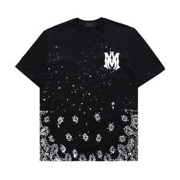 Mens shorts and t shirt set 2022ss new shirt high-end cotton sweater printed shorts short sleeves round neck stitching T-shirt size s-m-l-xl-xxl-xxxl color black white