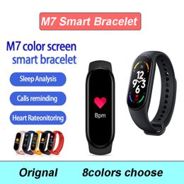 New M7 Smart Bracelet wristband Men Sport Watch Fitness Tracker Heart Rate Blood Pressure Monitor Smart Bracelets watches For Mobile Phone