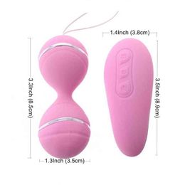 Nxy Eggs Female Silicone Ben Ball Jump Clitoral Stimulation Kegel Vaginal Tight Vibrator Vibrating Sex Toys for Women Rechargeable 220421