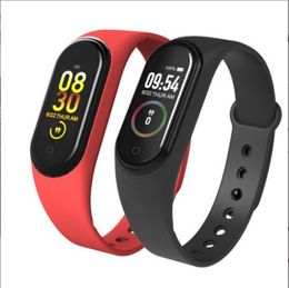 M4 Smart Digital Watch Wristbands Bracelet for Men Women with Heart Rate Monitoring Running Pedometer Wristband Calorie Counter Health Sport Tracker