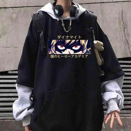 Japanese Anime My Hero Academia Hoodies Men Women Streetwear Pullover Katsuki Bakugo Sweatshirt Sweat Homme