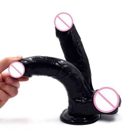 Nxy Dildos Transparent Female Masturbator Sex Products Crystal Simulation Penis Adult Vibration Massage Stick 0316