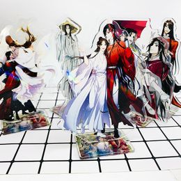 Keychains Anime Tian Guan Ci Fu Cosplay Hua Cheng Xie Lian Acrylic Stand Figure Plate Heaven Official's Blessing Model Desk Decor Keycha