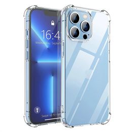 silicon TPU Clear Transparent Shockproof Silicone Cases For iPhone 11 12 13 14 Pro Max X Xr Xs Max 8 7 6s Plus Back Cover Case