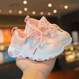 0-6 years old children's net shoes Baby Soft bottom non-slip Fashion Breathable Casual Light bottom Comfortable Toddler Sneakers G220517