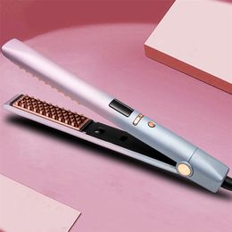 Mini 3D Floating Splint Crimping Hair Curler Ceramic Negative Ion Curling Irons Corn Perm Fluffy Hair Digital Styling Tools 220624