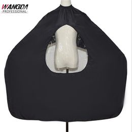 Professional Hairdressing Apron Transparent Window Waterproof Cloak Hair Cutting Apron Shawl Hair Dyeing Apron Hair Styling Tool 220621