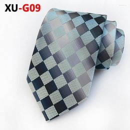 Bow Ties Tie For Man Classic Black Green Gray Plaid Jacquard Woven Gravata Silk Men's Necktie Personality Design Gifts Men Fred22