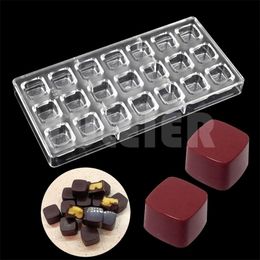 3D Chocolate Mold Homemade Cubes DIY Pastry Tools Polycarbonate Moulds Plastic Y200618