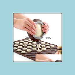 Baking Mods Bakeware Kitchen Dining Bar Home Garden Ll Cake Oven Mod 30-Cavity Pastry Muffin Aron Mold Sheet Mat Si Dhygk