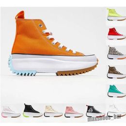 mens womens Run Hike Star Hi Casual Shoes Motion Women British clothing brand joint Jagged Black Yellow white High top Classic Thick bottom Canva With box 35-40 M66