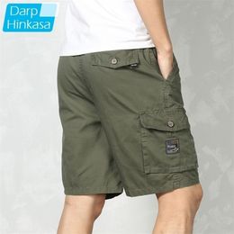 Summer Men Tactical Running Cargo Shorts 100% Cotton Quick Dry Sports Brand Loose Military 220318