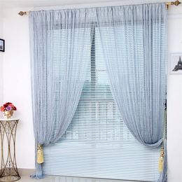 3x2.6m String Curtains in the Living Room Divider Line Valance for Window Solid Colour Wedding party decoration Curtain 220511