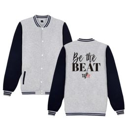 Men's Jackets Fashion TAPfit Be The BEAT Printed Men Women Baseball Jacket Pocket Casual Long Sleeve Harajuku Hoodies Sweatshirts TopsMen's