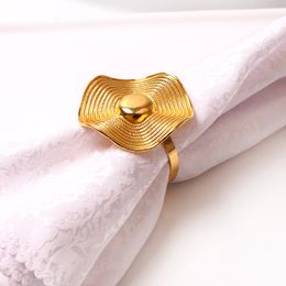 Gold Hat Napkin Rings Serviette Buckle Silver Wedding Decorations Round Holder Hotel Table Dinner D7548