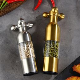 Stainless Steel Manual Salt and Pepper Mill ceramic core Sesame Spice Grinder Gadgets Home Kitchen Tools BBQ Accessory 220727
