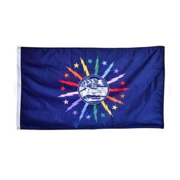 City of Buffalo Pride 3x5ft Flags Love Banner 100D Polyester Banners Indoor Outdoor Vivid Color High Quality With Two Brass Grommets