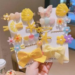 Korean version of small fresh children's hairpin starfish shell cartoon duckbill clip lovely candy hairpin girl bangs clip