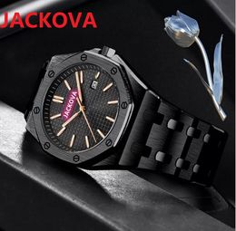 2022 Mens Sport 42mm Quartz Movement Male Time Clock Watch Solid Fine Full Stainless Steel Band President Top Quality Nice