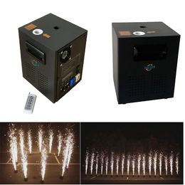 France Stock 600W Stage Lighting Spark Machine Cold Spark Fountain Spraying Fire Machine DMX and Remote Control For Wedding Party Ti Powder With Flight Case