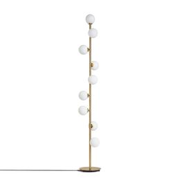 Floor Lamps Modern Lamp Creative LED Light Grape Gold Color 9 Head Standing Living Room Bedroom G4 Bulb 3W AC220V WhiteFloor