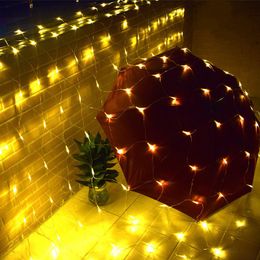 Christmas Decorations Led Net Light Outdoor Waterproof String Garland Ornaments Year Home Natal Y201020