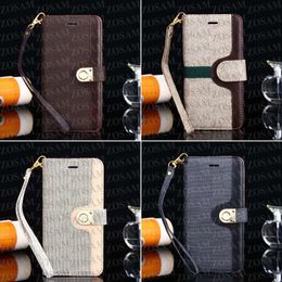 Top Grade Letter Phone Cases For IPhone 15 14 Plus 13 12 11 Pro Max 13pro 12pro Leather Wallet Case Full Leather Card Pocket Cover Samsung S23 S22 S21 S20 Ultra Note 20 10