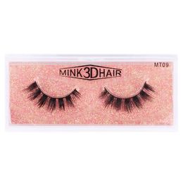 False Eyelashes Pair 3D Mink Long Lasting Real Lashes Natural Dramatic Volume Extension BulkFalseFalseFalse