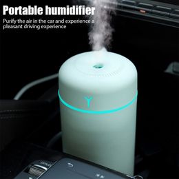 Air Humidifier Portable 420ml Aroma Oil Humidificador for Home Car USB Cool Mist Sprayer with Colourful Soft Night Light Purifier 220715