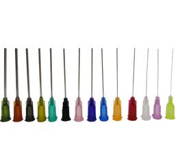 2021 new 14G-25G W/ ISO standard Dispensing needles PP luer lock hub 1.5 -inch tubing length precision S.S. dispense blunt tips1000pcs/lot