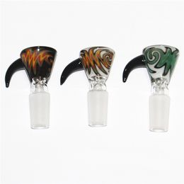 Hookahs Herb slide glass bowls 10mm 14mm 18mm bowl for Bongs and Ash Catcher smoking nectar dab straw