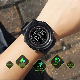 Digital Men LED Light Clock Calorie Phone Reminding Watch 50M Waterproof Wristwatches Sport Watches Digitals Mens