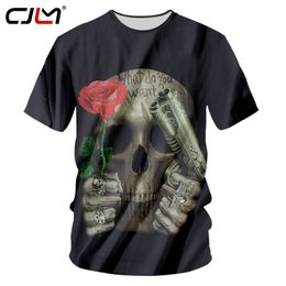 Black Tshirt Men Summer Tops Cool Print Rose Gun Skull 3d Tshirt Man Slim Fit Workout Exercise Shirts Short Sleeve T Shirt 220623