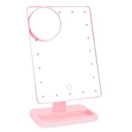 Compact Mirrors Beauty Cosmetic Make Up Illuminated Desktop Stand Mirror With 20 LED Light Exquisite And Elegant AppearanceCompact