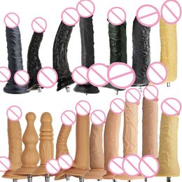 Fredorch 19 Types Quick Lock Silicone Dildo Attachments for Premium sexy Machine F6 F6P F19 Female Maturbation Toys Women