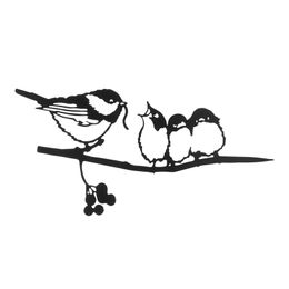 Exquisite Bird Decoration Metal Silhouettes Garden Creative Wrought Iron Indoor Outdoor Cute Accessories 220721