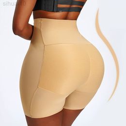 Padded Booty Hip Enhancer Body Shaper Women Dress Big Ass Sexy Butt Lifter High Waist Trainer Seamless Underwear Control Briefs L220802