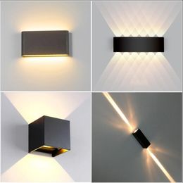 LED Wall Light 85-265V IP65 Waterproof Aluminium Wall Lamp for Indoor Outdoor Stair Bathroom Garden Porch Bedroom Mirror Lamps