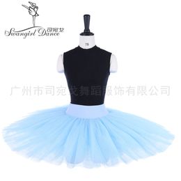 Light Blue half ballet tutu practicing ballet tutu rehearsal classical ballerina dress costume BT8923