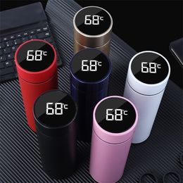 Smart Temperature uring Vacuum Cup 304 Stainless Steel Vacuum Temperature Cup HighEnd Business Gift Cup Customised 220621
