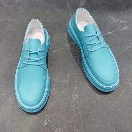 Mode Herren Freizeitschuhe blau weiß stilvolle Loafer einfarbig lässige Turnschuhe Schuhe