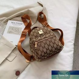 Small Cute Evening Backpack Jacquard cloth Letter Designer for Women Summer Trendy Girls Students Back Packs
