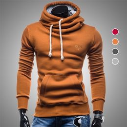 Mens Autumn Winter Casual Turtleneck Hoodies Man Hooded Sweatshirts Male Tracksuit Hooded Blouse Hoody Clothing for Men 201201