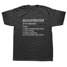 Men's T-Shirts Accordionist Funny Definition T Shirts Graphic Cotton Streetwear Short Sleeve Music Instrument Oversized T-shirt Mens Clothin