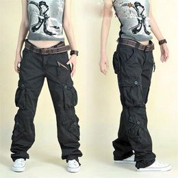 Arrival Fashion Hip Hop Loose Pants Jeans Baggy Cargo For Women 220325
