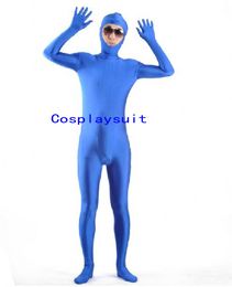 Halloween cospaly solid Colour Catsuit Costumes open face full bodysuit Spandex Unitard tights Lycar zentai stage jumpsuit