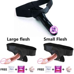 Nxy Sex Products Dildos Strap on Super Soft Realistic Dildo Penis Harnas Suction Toys for Women Men Lesbian Masturbation 1227