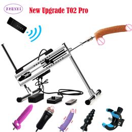 T02 PRO Upgrade Quiet Stable Double Head sexy Machine Toys for Women Men Couples Support 2 People Love Machines