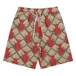 2022 Men Fashion Short Designer Short Casual Shorts Fruit Printing Relaxed Elastic Waist Summer Sports Beach Outdoor Pants