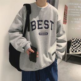 Privathinker Spring Autumn Letter Hoodies For Men Oversized Sweatshirts Korean Man Clothing Casual Women Pullovers Thick 3XL 220816